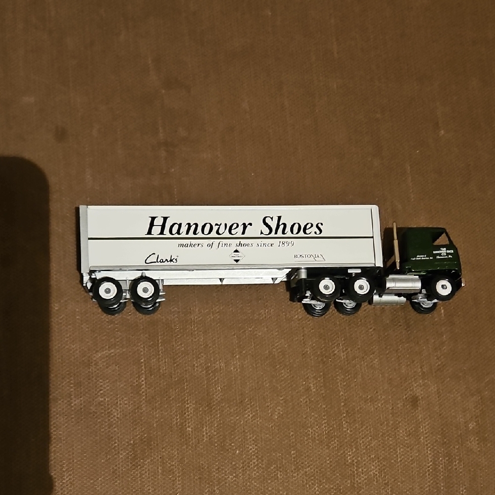 Clarks Green And White Semi Truck